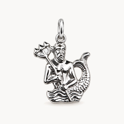 Sternzeichenanhänger in 925er Silber rhodiniert – Sternzeichen Wassermann