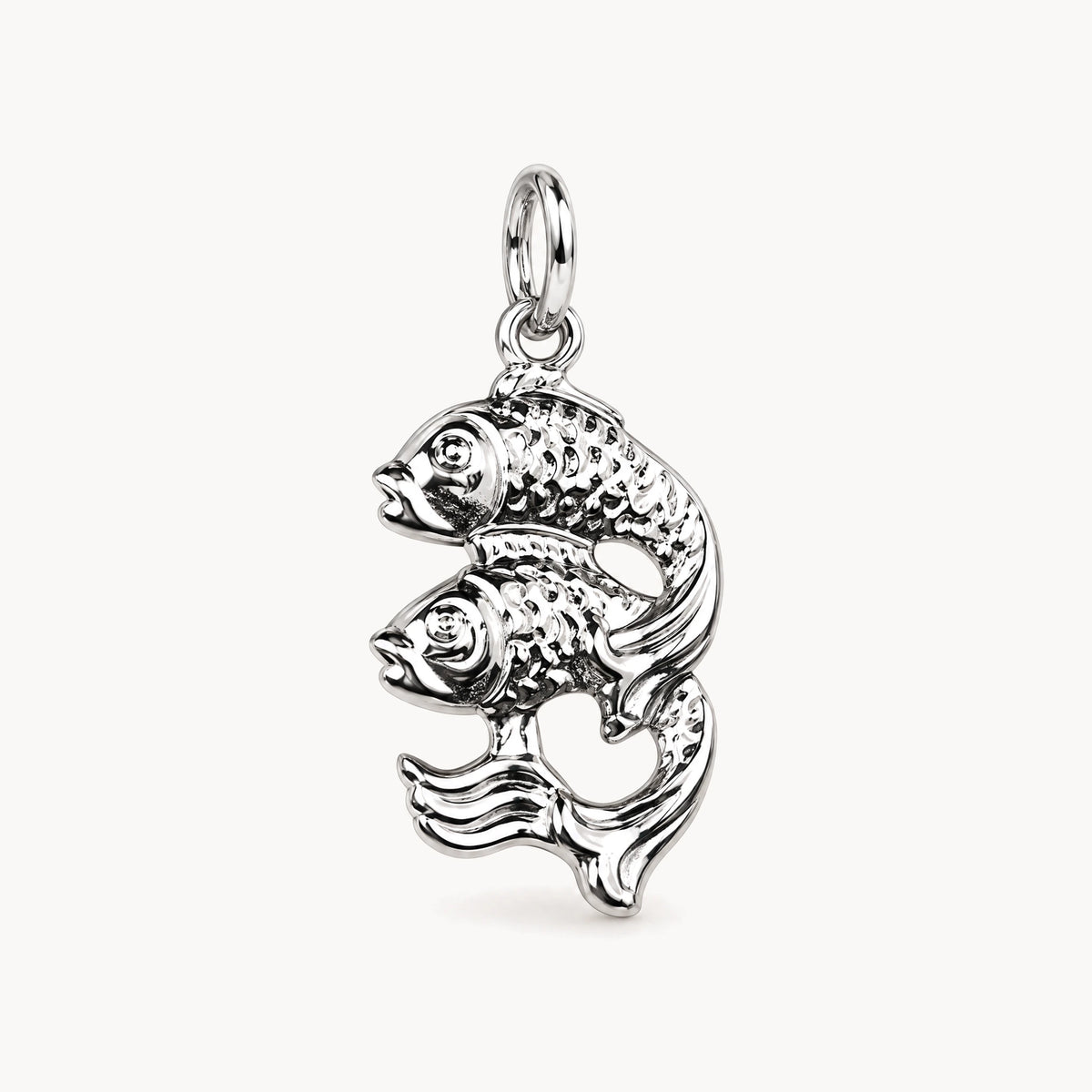 Sternzeichenanhänger in 925er Silber rhodiniert – Sternzeichen Fische