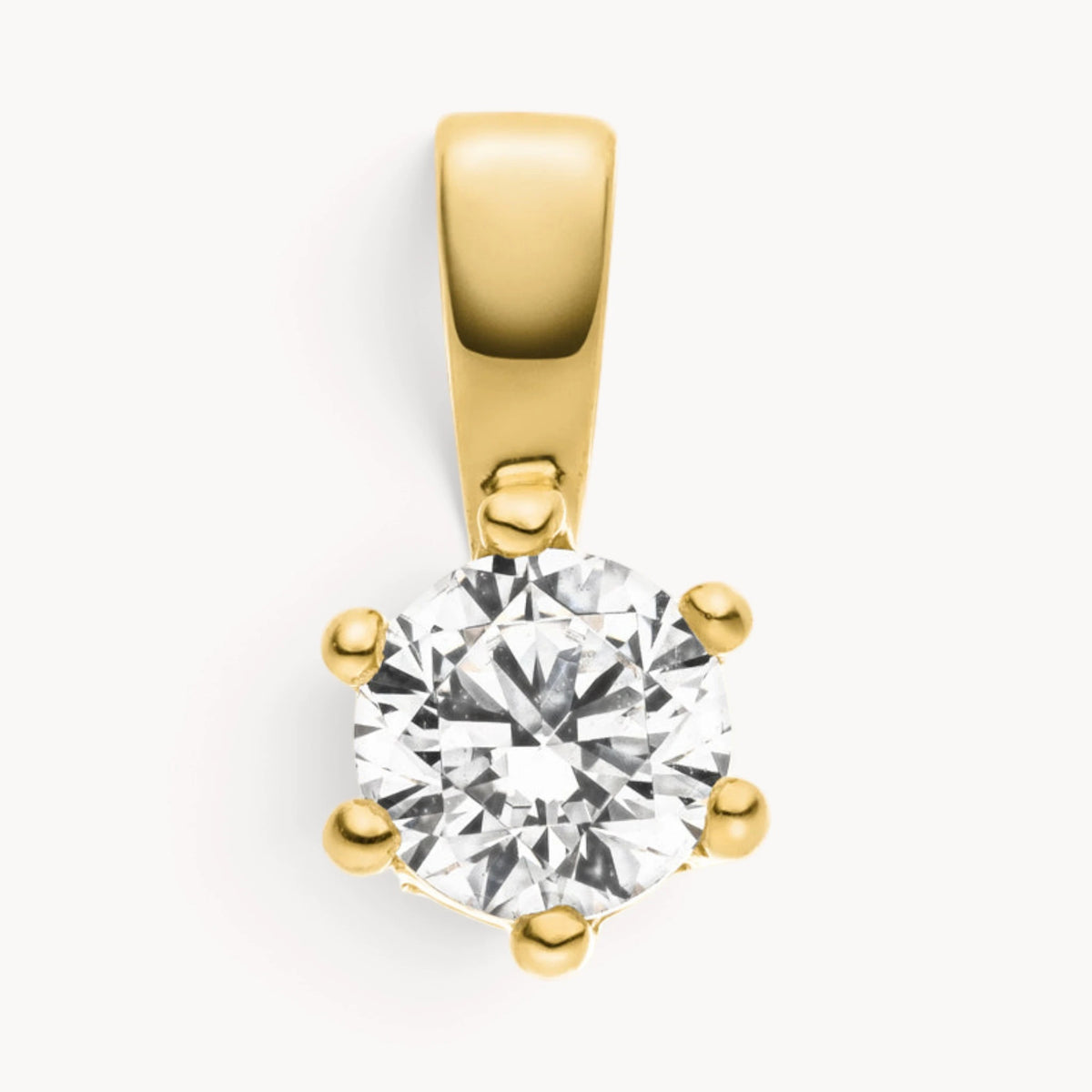 Anhänger in Gold mit Zirkonia