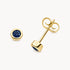 Ohrstecker in 333er Gelbgold mit Saphir