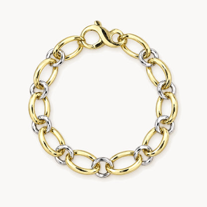 Armband in 585er Gelb-/Weißgold