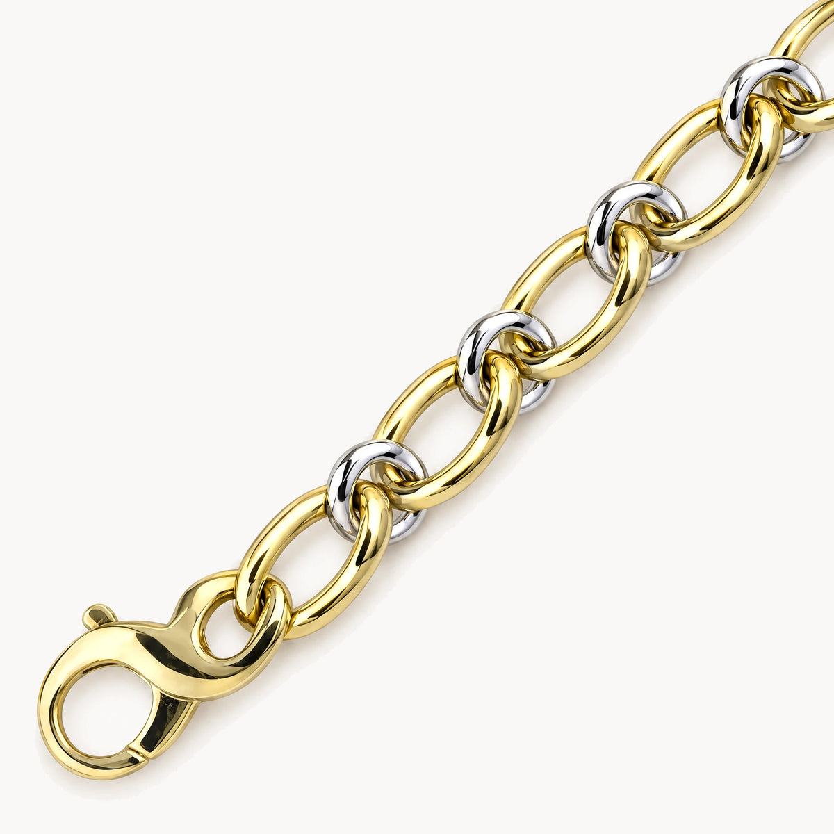 Armband in 585er Gelb-/Weißgold