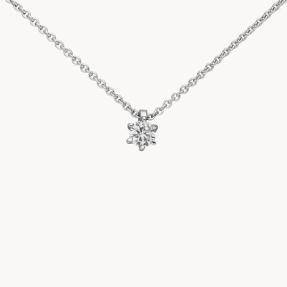 Collier in 950er Platin &amp; 585er Gold mit Diamant