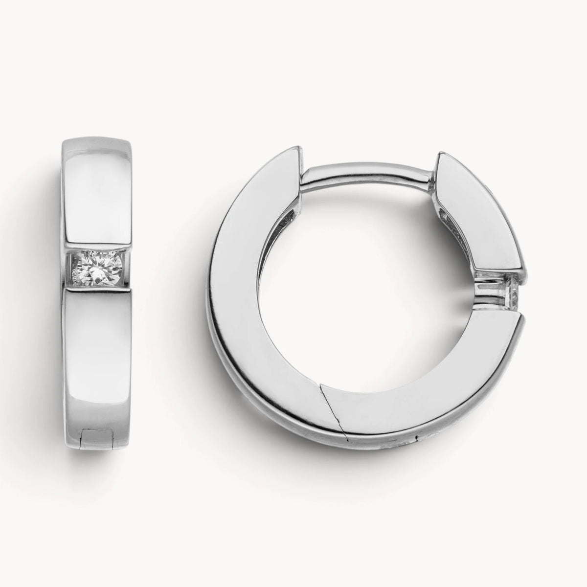 Creole in 585er Gold mit Diamant