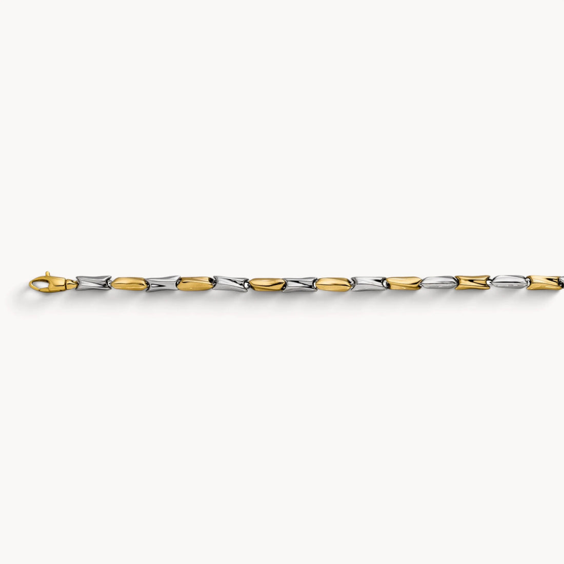 Armband &amp; Kette in 585er Gelb-/Weißgold
