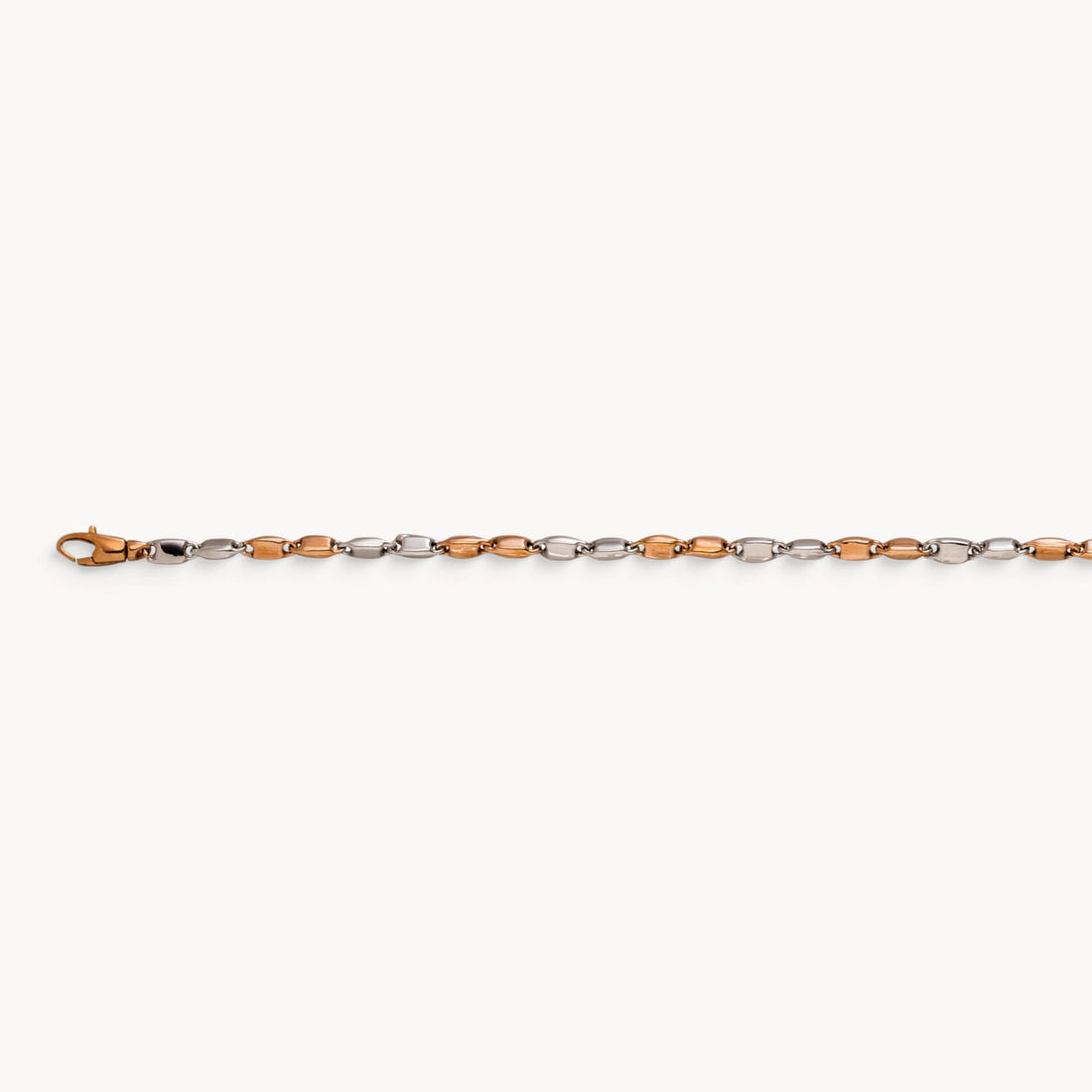 Armband &amp; Kette in 585er Rot-/Weißgold