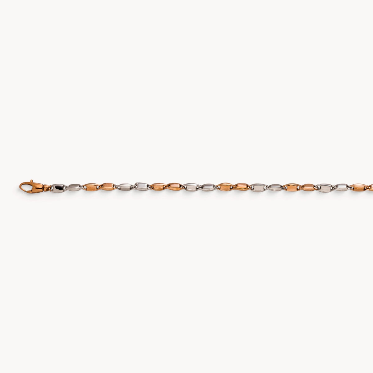 Armband &amp; Kette in 585er Rot-/Weißgold