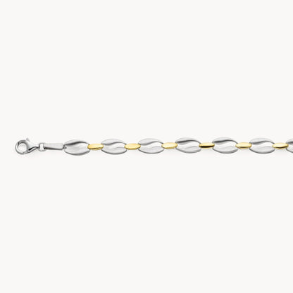 Armband &amp; Kette in 925er Silber bicolor