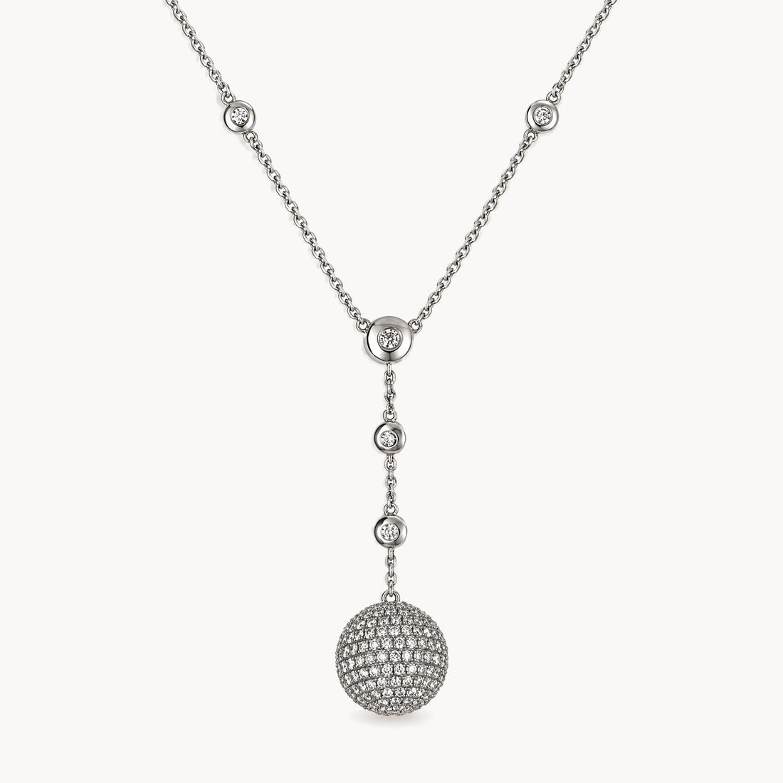 Collier in 750er Weißgold mit Diamant
