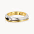 Damenring in 585er Gelb-/Weißgold mit Diamant