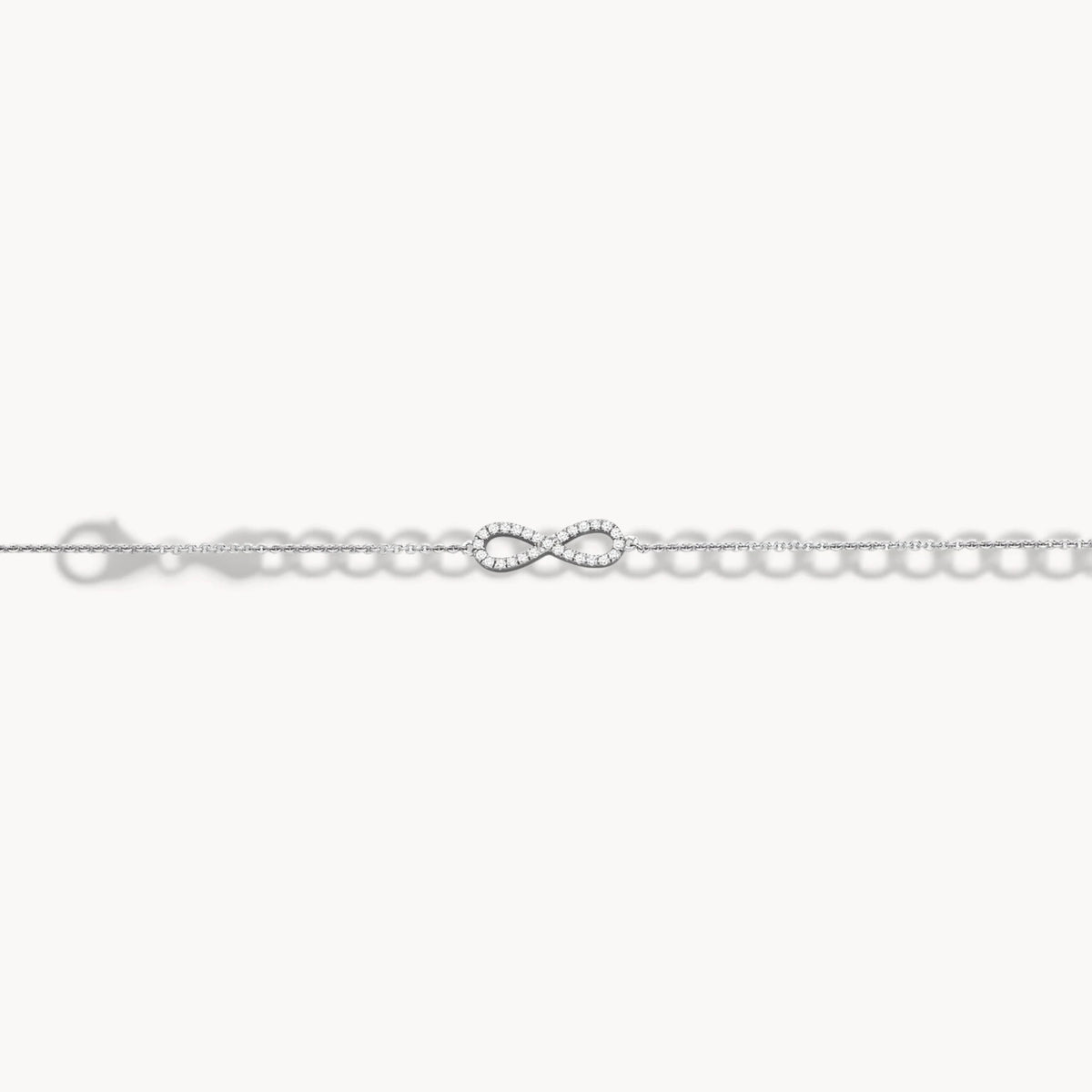 Armband &amp; Kette in 925er Silber rhodiniert mit Zirkonia