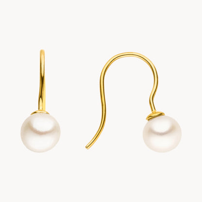 Ohrhaken in Gold mit Zuchtperle
