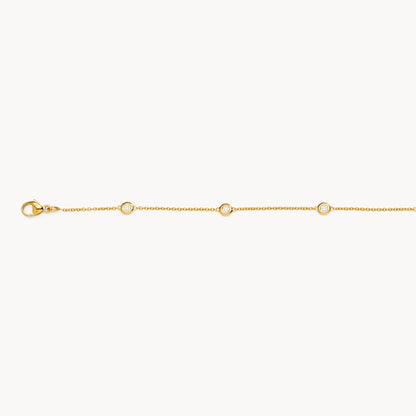Armband &amp; Kette in 585er Gold mit Diamant