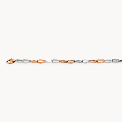 Armband &amp; Kette in 585er Rot-/Weißgold