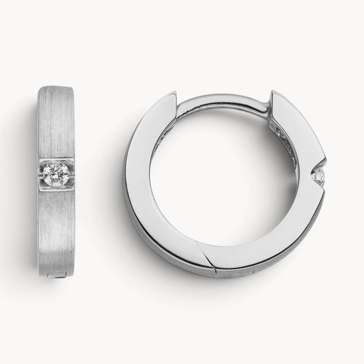 Creole in 585er Gold mit Diamant