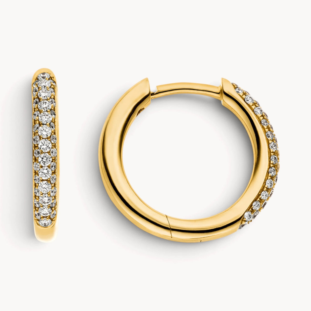 Creole in 585er Gold mit Diamant