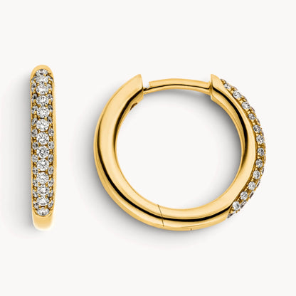 Creole in 585er Gold mit Diamant