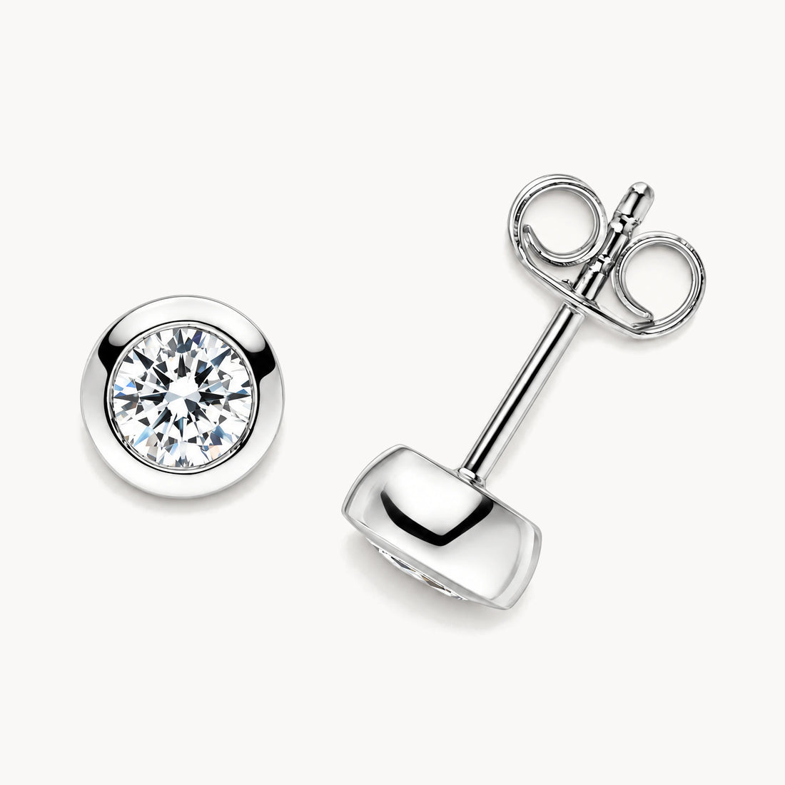 Ohrstecker 3er, Zargenfassung