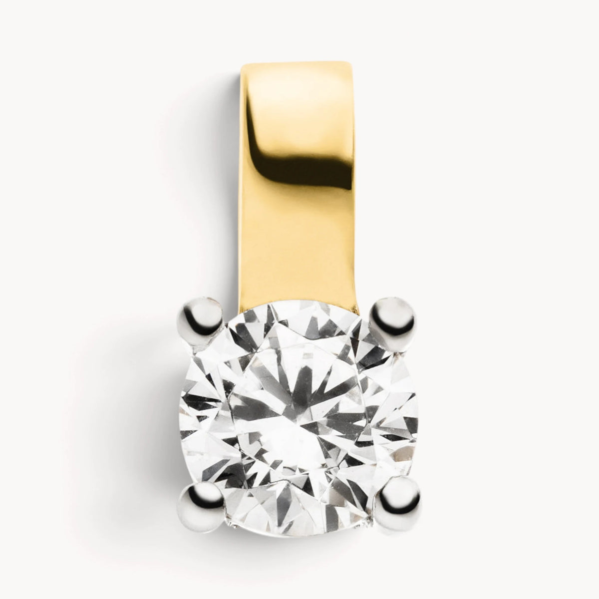 Anhänger in Gold mit Zirkonia
