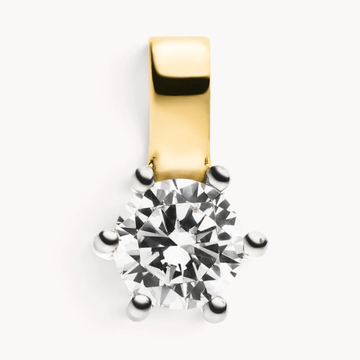 Anhänger in Gold mit Zirkonia