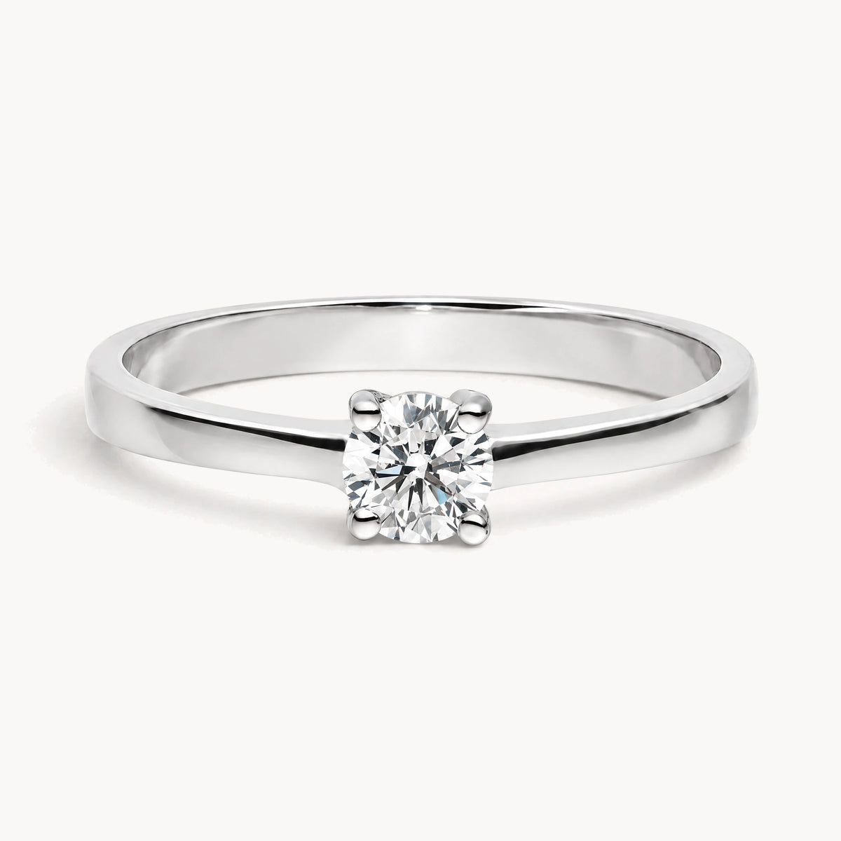 Ring in 585er Gold mit Zirkonia, 4er-Krappenfassung