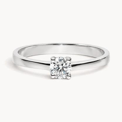 Ring in 585er Gold mit Zirkonia, 4er-Krappenfassung