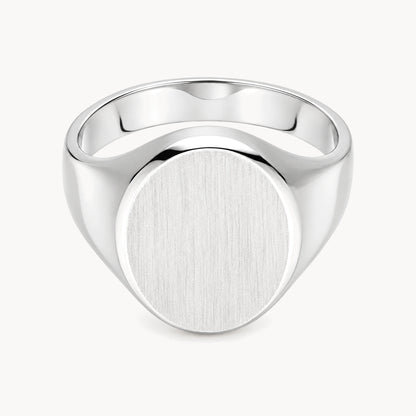 Herrenring in 925er Silber rhodiniert