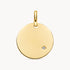 Gravuranhänger in 333er Gelbgold mit Diamant