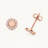 Ohrstecker in 925er Silber mit Zirkonia – rosé vergoldet