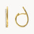 Creole in 585er Gelbgold mit Diamant