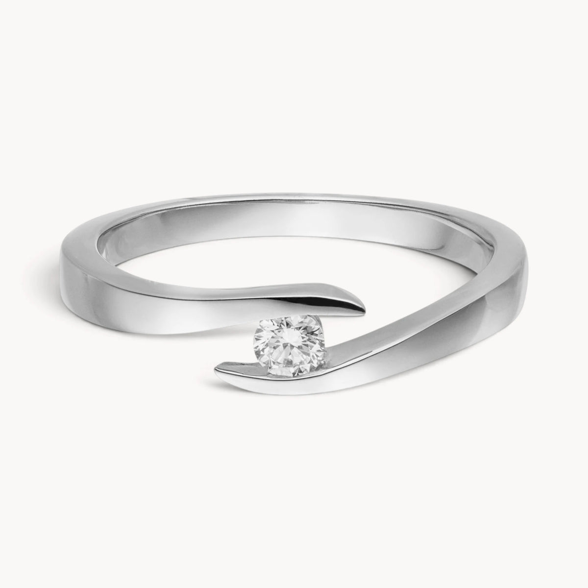 Ring in 585er Gold mit Diamant