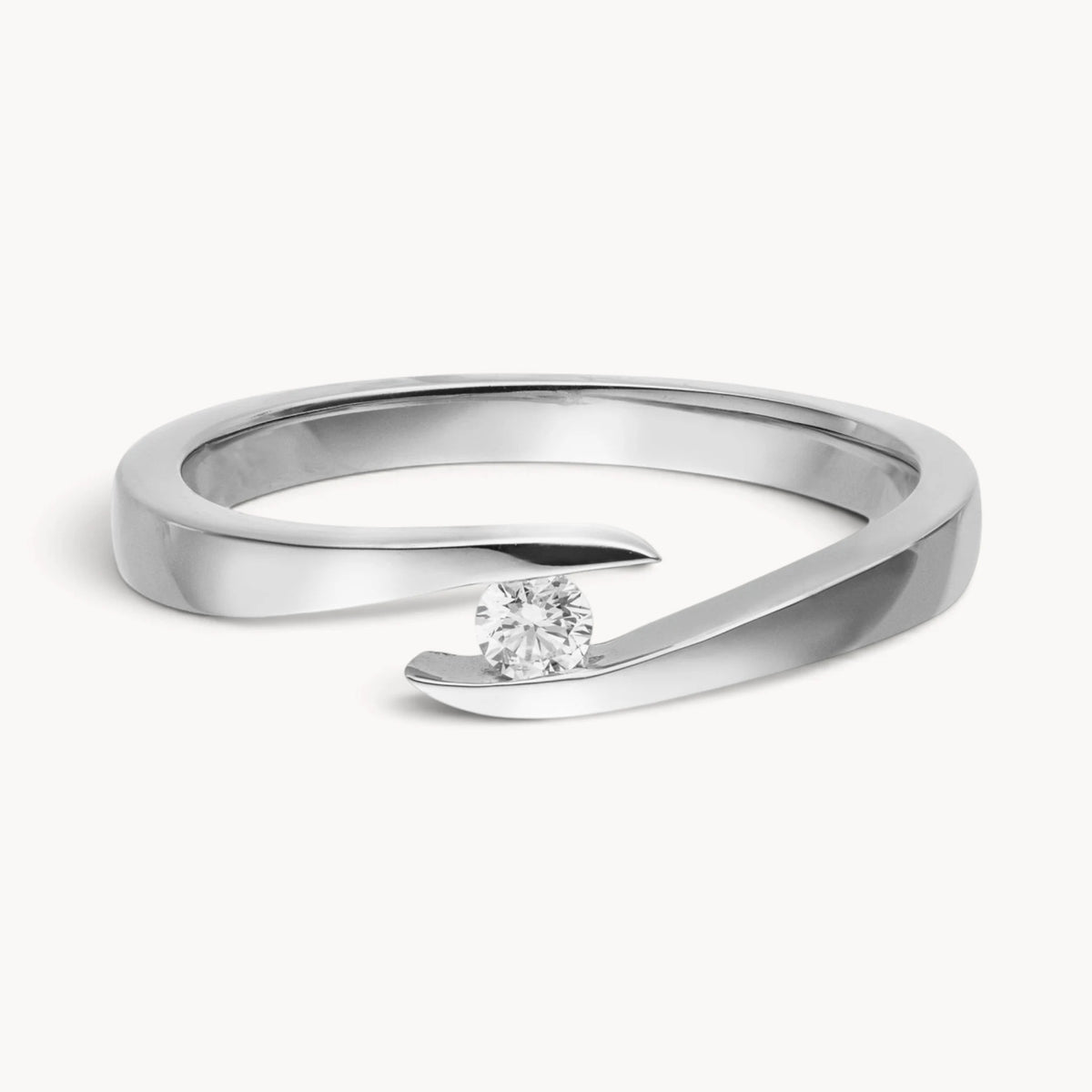 Ring in 585er Gold mit Diamant