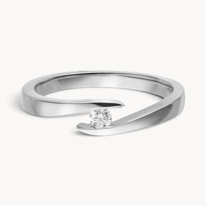 Ring in 585er Gold mit Diamant