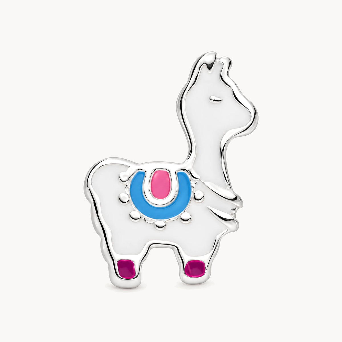 Ohrstecker „Lama“ in 925er Silber