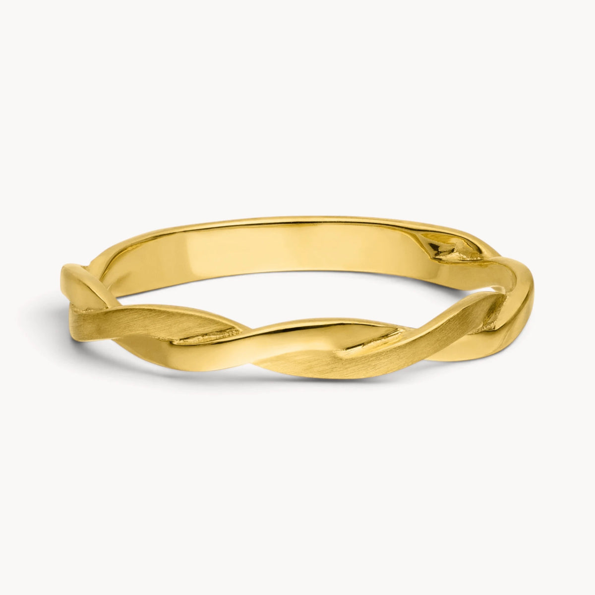 Damenring in 333er Gold, geflochten