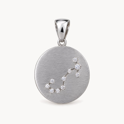 Sternzeichenanhänger in 925er Silber rhodiniert mit Zirkonia – Sternzeichen Skorpion