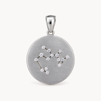 Sternzeichenanhänger in 925er Silber rhodiniert mit Zirkonia – Sternzeichen Schütze