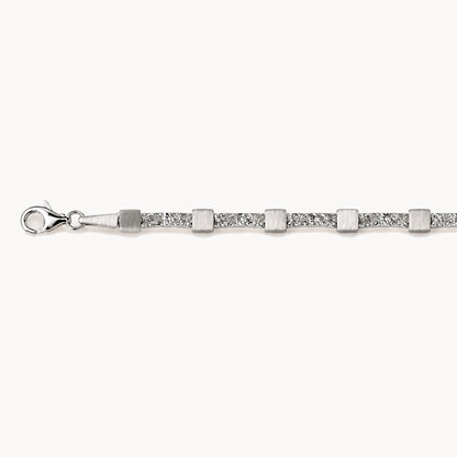 Armband &amp; Kette in 925er Silber rhodiniert