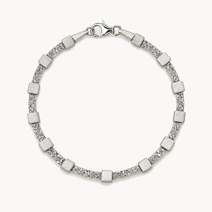Armband &amp; Kette in 925er Silber rhodiniert – Armband