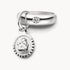 Taufring in 925er Silber mit Zirkonia