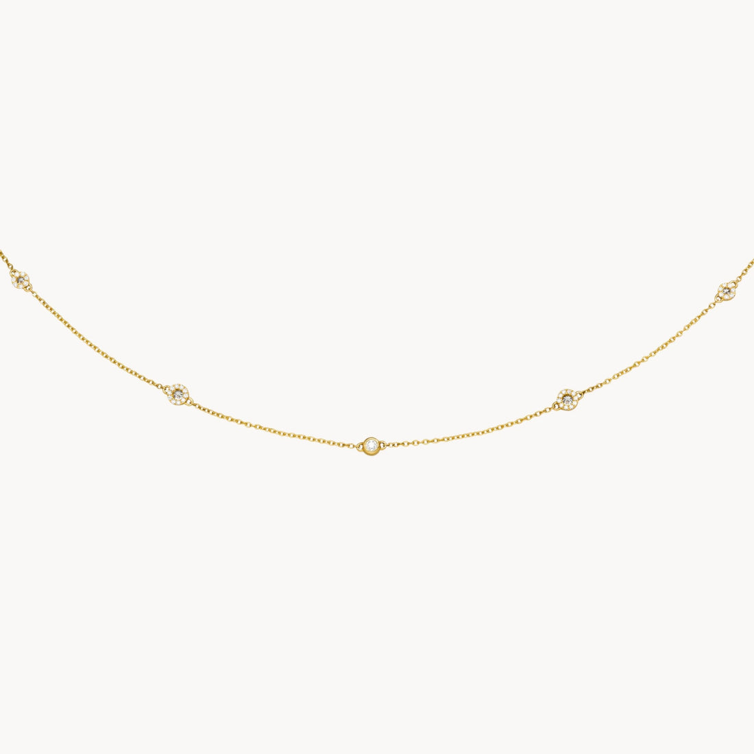 Collier| beidseitig ausgefasst