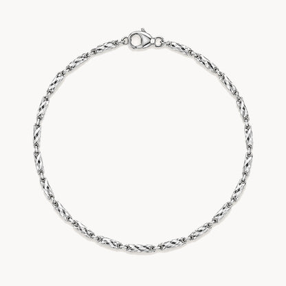 Armband &amp; Kette in 925er Silber rhodiniert – Armband