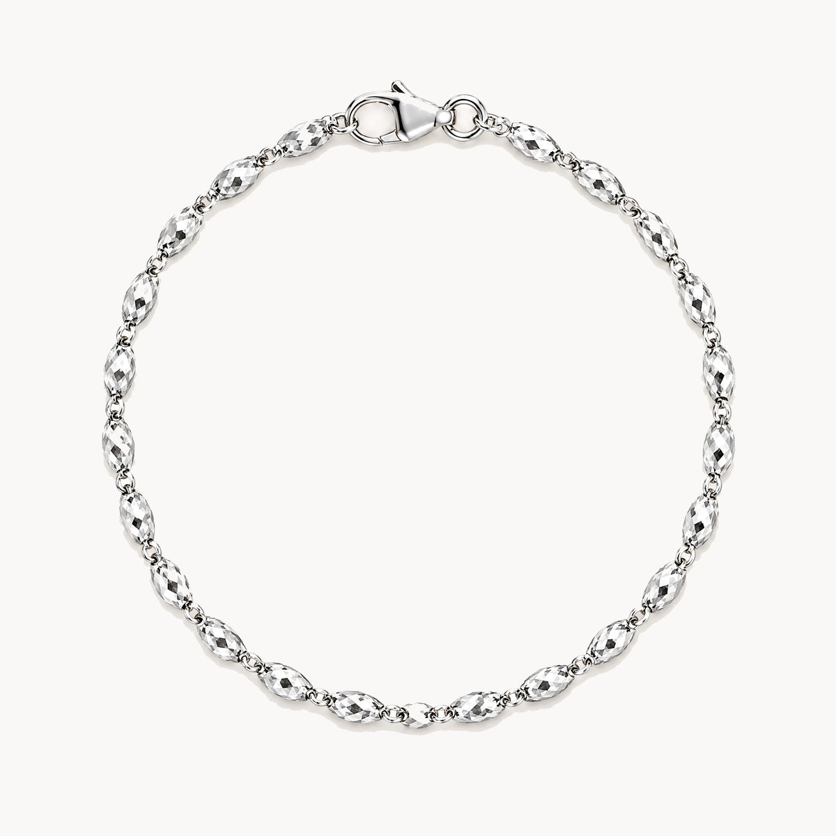 Armband &amp; Kette in 925er Silber rhodiniert – Armband