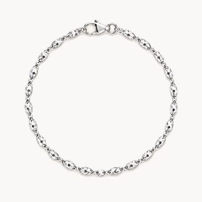 Armband &amp; Kette in 925er Silber rhodiniert – Armband
