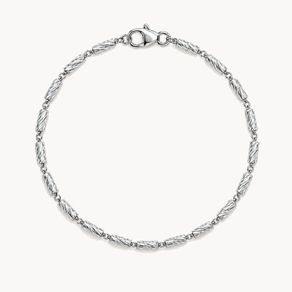 Armband &amp; Kette in 925er Silber rhodiniert – Armband