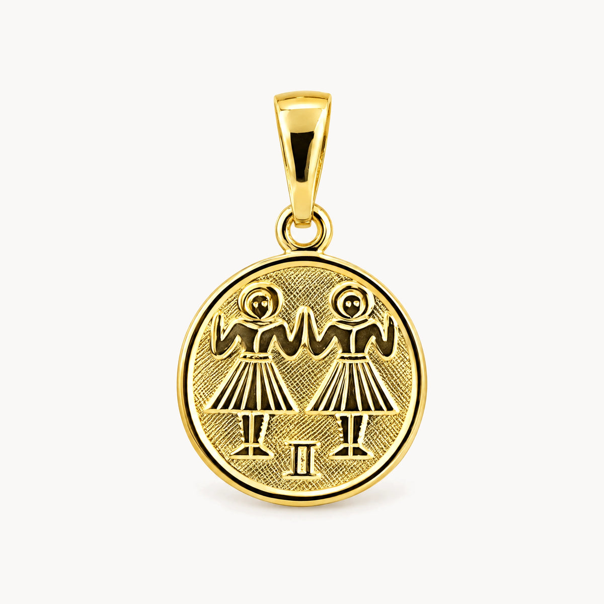 Sternzeichenanhänger in 333er Gelbgold – Sternzeichen Zwillinge