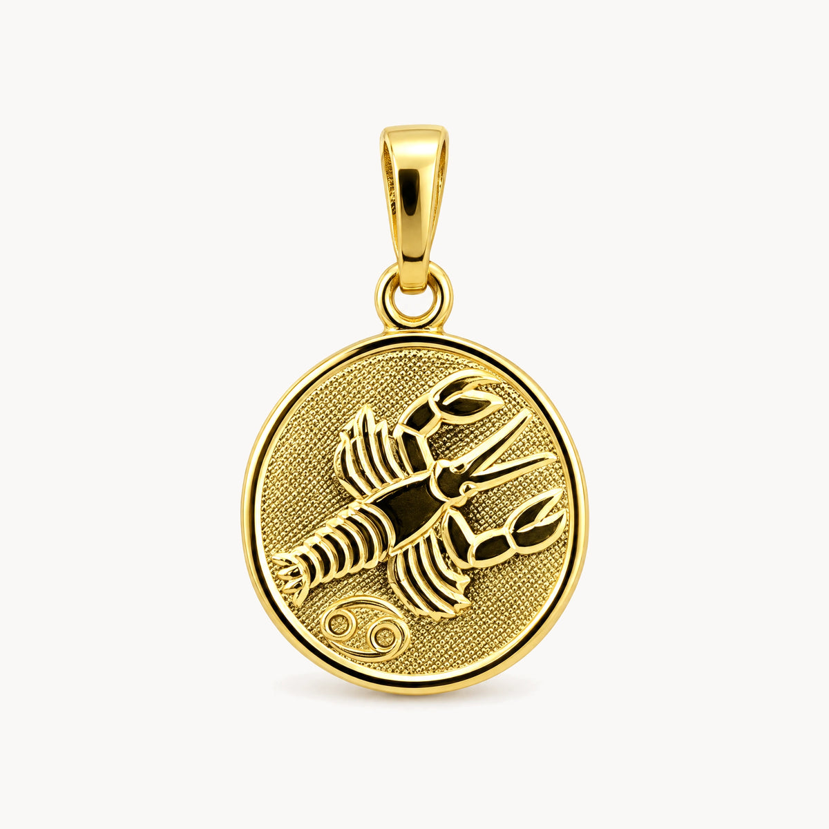 Sternzeichenanhänger in 333er Gelbgold – Sternzeichen Krebs
