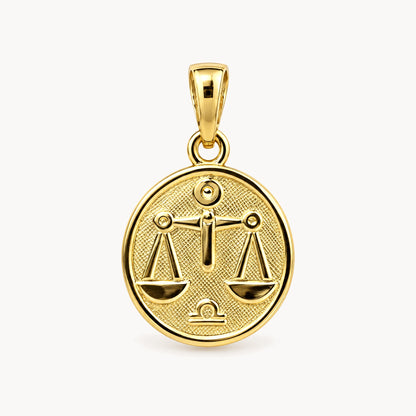 Sternzeichenanhänger in 333er Gelbgold – Sternzeichen Waage