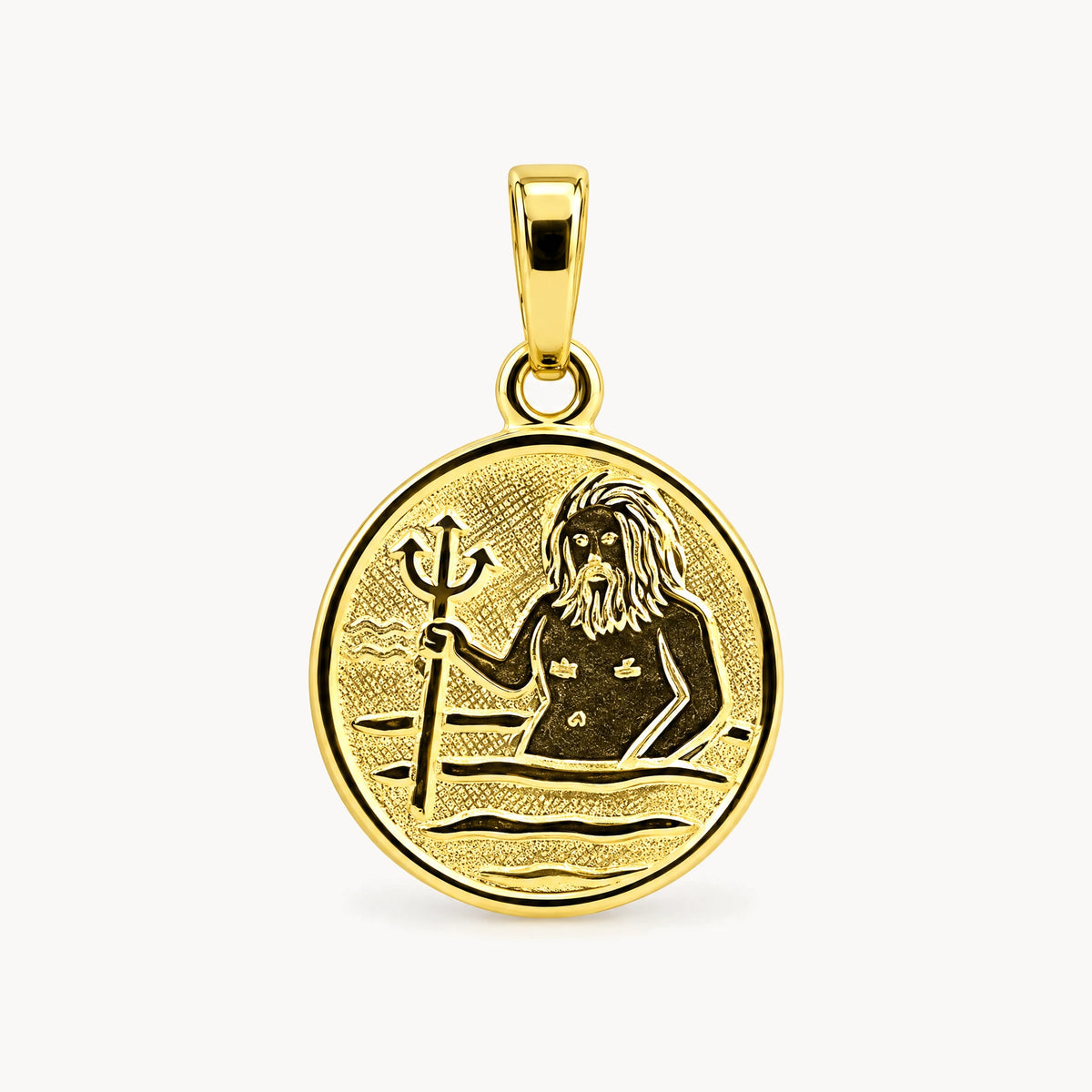 Sternzeichenanhänger in 333er Gelbgold – Sternzeichen Wassermann