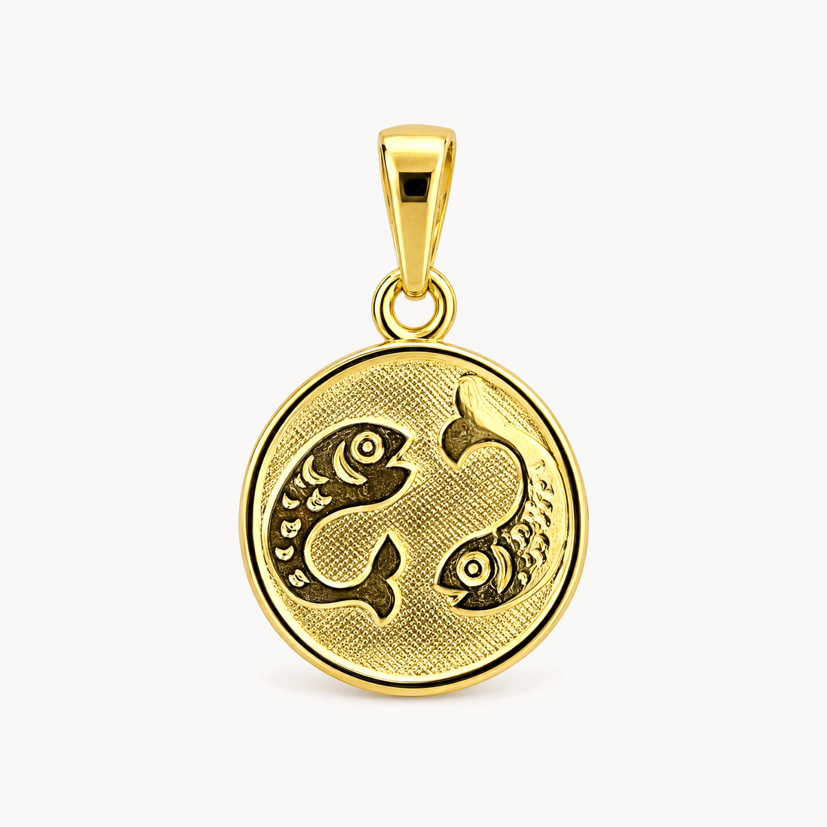 Sternzeichenanhänger in 333er Gelbgold – Sternzeichen Fische